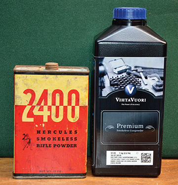 Suitable powders for 218 Bee loads range from 2400 developed by Hercules for the 22 Hornet and introduced in 1932 to more modern propellants such as Vihtavuori N120.